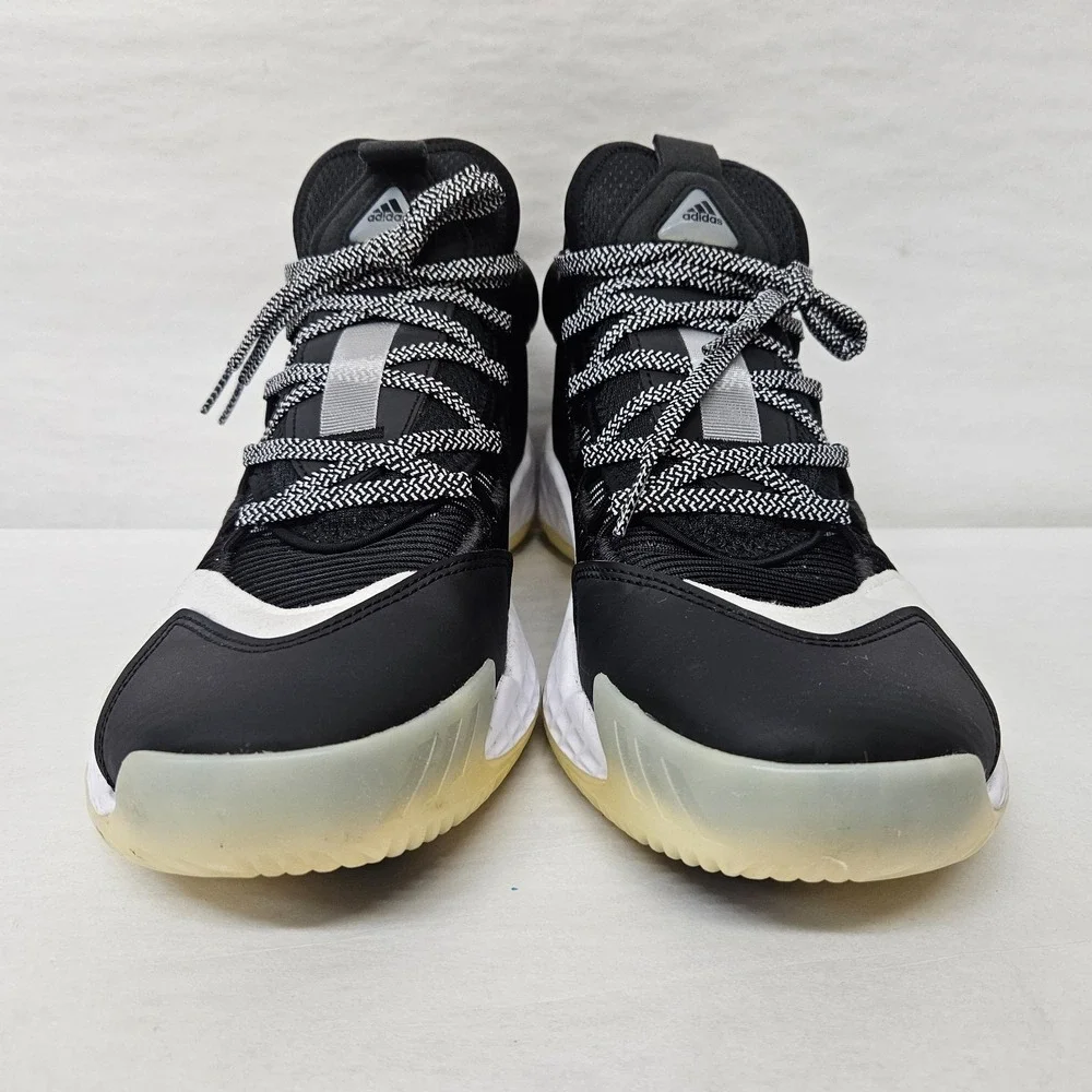 Adidas Pro Boost Mid Basketball Shoes FW9512 Core Black White Mens Size 7‎